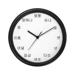  Korean Number Sports Wall Clock by 