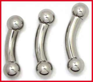 gauge 4G 316L Surgical Steel Barbell Bananabell Ball  