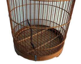 Oriental Chinese Bamboo Hand made Birdcage s2144  