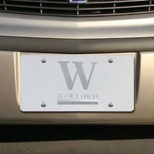  Wofford Terriers Satin Mirrored Team Logo License Plate 