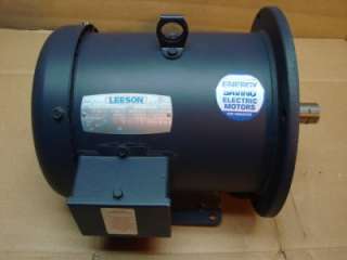   PH 5 HP Leeson Energy Saving Electric Motor C184T17FB40 #21904  