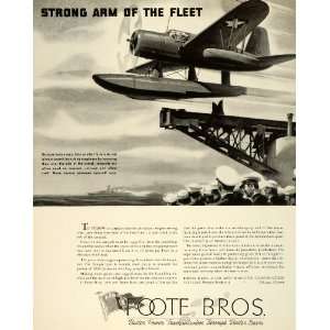 1943 Ad Foote Bros. Gear & Machine Corp Chicago IL Seaplanes Military 