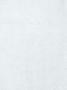XCVI Womens White 100% Cotton Asymmetrical Embroidered Opulent Tunic 