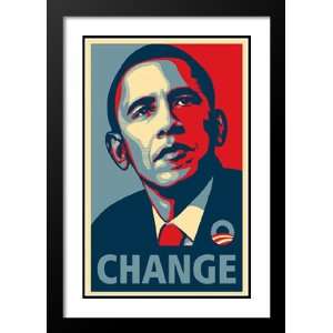  Barack Obama 20x26 Framed and Double Matted RARE Campaign 