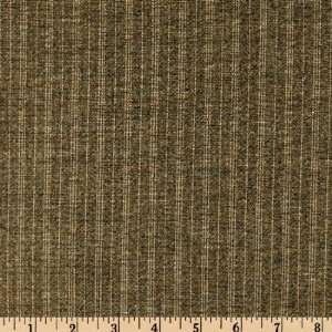  58 Wide Worsted Wool Suiting Dark Olive/Black Fabric By 