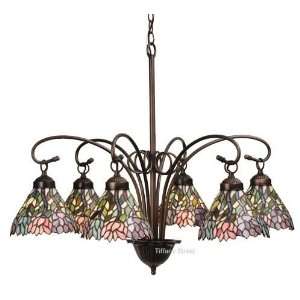  Wisteria Tiffany Stained Glass Chandelier Lighting Fixture 
