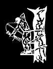 Bow Hunter In Tree Stand Vinyl Archery Hunt Decal 4048