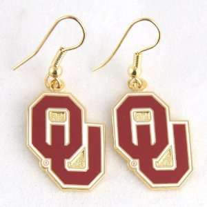  Oklahoma Sooners Logo Wire Earrings