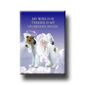  Wire Fox Terrier Guardian Angel Fridge Magnet Everything 