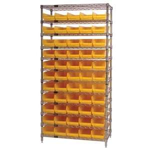  Quantum Storage Wire Shelving Unit with 55 Bins