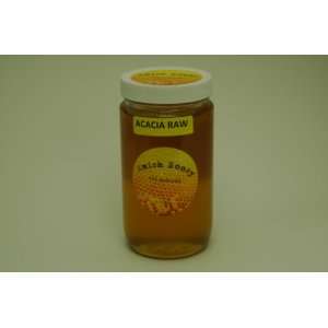 Amish Acacia Raw Honey 1 Lb  Grocery & Gourmet Food
