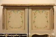 pair of delicately hand painted end or bedside tables or nightstands 