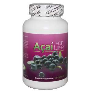  Acai For Life 120 caps pure acai 1300mg per day, 2 months 