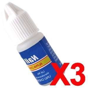  3 X 3g Acrylic Nail Art Glue French False Tips Manicure 