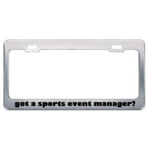 Got A Sports Event Manager? Career Profession Metal License Plate 