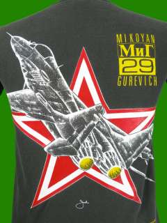 Vintage 90s MIKOYAN GUREVICH MiG 29 RUSSIAN AIR FORCE FIGHTER JET T 