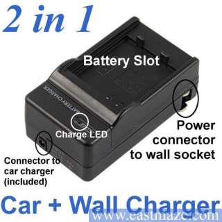 Car Charger for Canon PowerShot ELPH 500 HS,SD980  