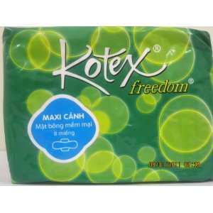  KOTEX FREEDOM MAXI WITH WINGS 8S (3/PACK) WHOLESALE PRICE 