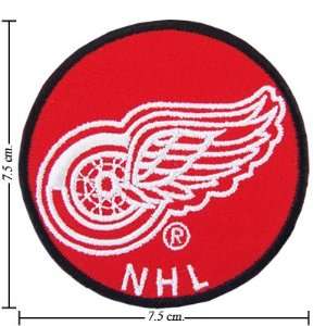 3pcs Detroit Red Wings Logo Embroidered Iron on Patches Kid Biker Band 