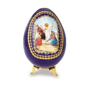  Resurrection Wooden Egg, Easter 