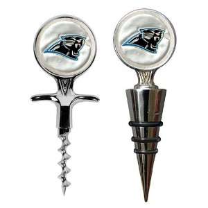   Panthers NFL Cork Screw and Wine Bottle Topper Set
