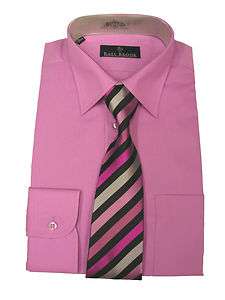 Mens Orchid Pink Rael Brook Shirt and Tie Set.  