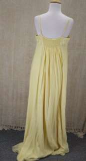 BCBG MAXAZRIA Silk Chiffon Gown Maxi Dress Size 10 NEW Spaghetti strap 