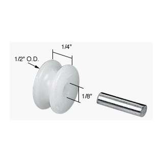  CRL 1/2 Nylon Sliding Window Replacement Roller with Axle 