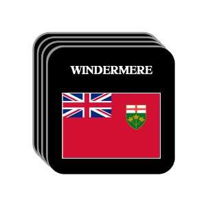  Ontario   WINDERMERE Set of 4 Mini Mousepad Coasters 