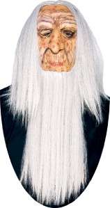 OLD WRINKLED BEARD WIG WIZARD MASK COSTUME NEW PM567348  