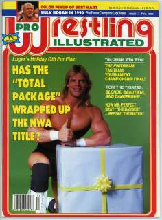 Pro Wrestling Illustrated Feb 90 Hulk Hogan Hart Luger Mr. Perfect WWE 
