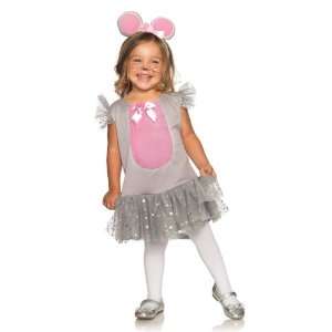 Toddlers Costume, 2pc.squeaky Mouse, Petticoat Dress W/tail and Ear 