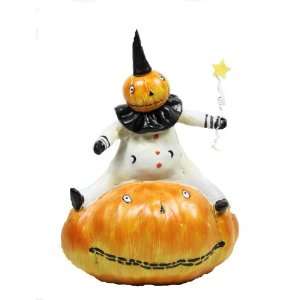  Pumpkin Man with Star  Primitive Country Rustic Clown Jack 