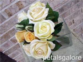 Yellow Rose Hand Tied Maid / Bridal Bouquet   Realistic  