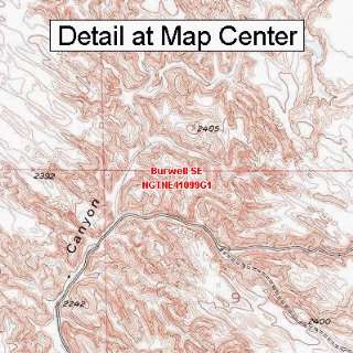 USGS Topographic Quadrangle Map   Burwell SE, Nebraska 