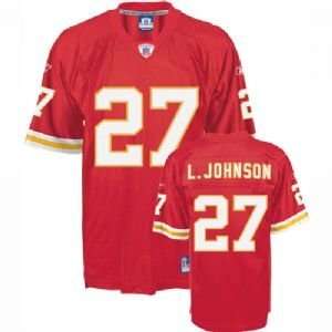 Larry Johnson Repli thentic NFL Stitched on Name and Number EQT Jersey 