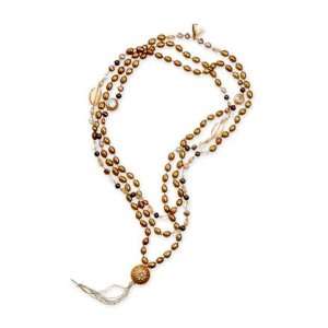  Citrine and Pearl High Priestess Necklace   49 Jewelry