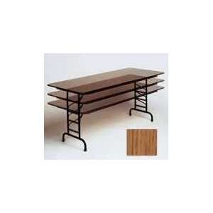   Inc Medium Oak High Pressure Top Folding Table 36 x 72