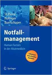 Notfallmanagement Human Factors in der Akutmedizin, (354023456X 