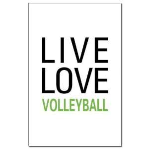  Live Love Volleyball Sports Mini Poster Print by  