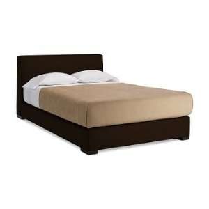 Williams Sonoma Home Robertson Bed, Queen, Faux Suede, Chocolate