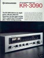 Kenwood KR 3090 Stereo Receiver Brochure 1977  