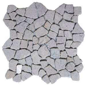  Adak Pebbles & Stones Grey Indonesian Mosaic Tiles Tumbled 