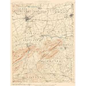  USGS TOPO MAP CARLISLE QUAD PENNSYLVANIA (PA) 1904