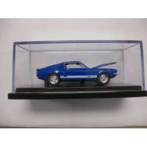  Diecast Blue with White Detail Ford GT 500 w/ Display Case 