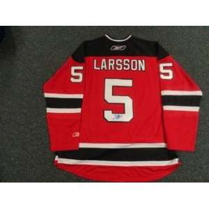 Adam Larsson Signed Reebok New Jersey Devils Jersey   Autographed NHL 