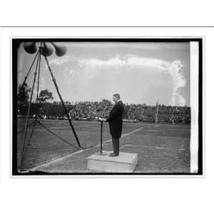 Historic Print (M) Sec. Wilburn at dedication of C.U. stadium, 10/4 