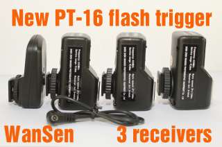 WanSen NEW PT 16 Wireless Flash Trigger for canon nikon camera with 3 