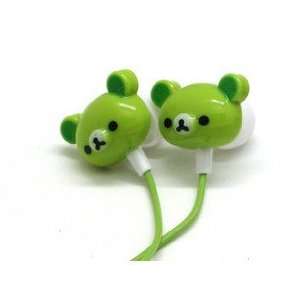    Cute New Style Green Bear Headphones/Earphones Electronics