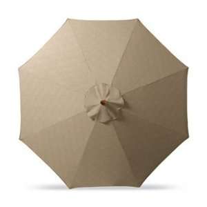  Outdoor Market Patio Umbrella in Rumor Off White   Bronze 